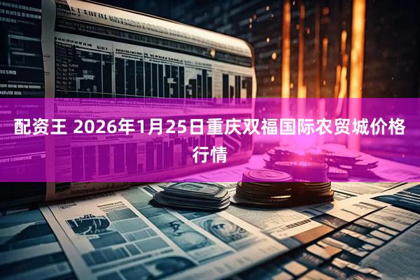 配资王 2026年1月25日重庆双福国际农贸城价格行情